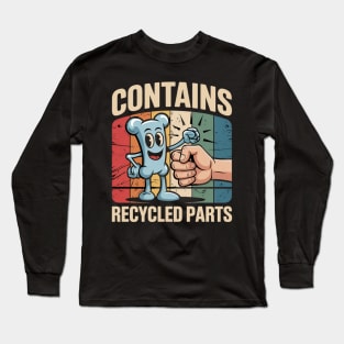 Contains Recycled Bone Marrow Transplant Recipient Long Sleeve T-Shirt